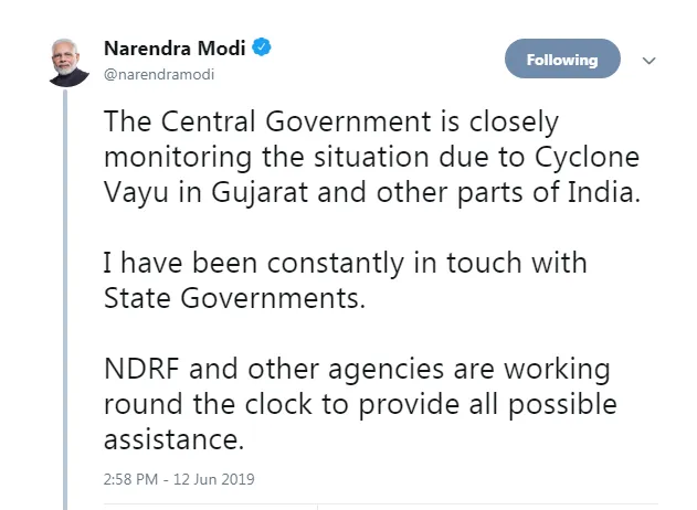 GUJARAT VAYU CYCLONE HIGH ALERT